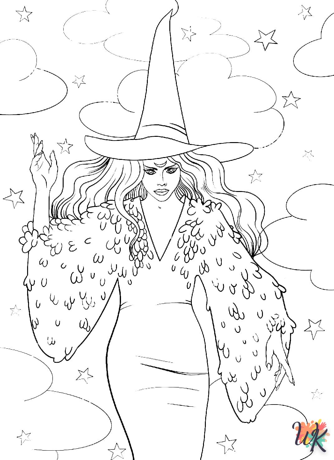 Strega 16 Disegni da Colorare Strega 14